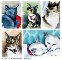 Cats Portraits by Dora Hathazi Mendes - Cats Of Karavella Atleier