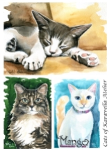 Cat paintings by Cats of Karavella Atelier