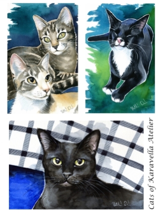 Cat Paintings by Cats of Karavella