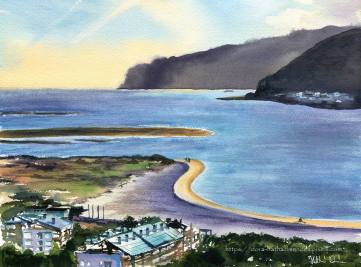 Troia Peninsula by Dora Hathazi Mendes Paintings from Portugal