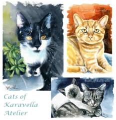 Cats in Art by Dora Hathazi Mendes